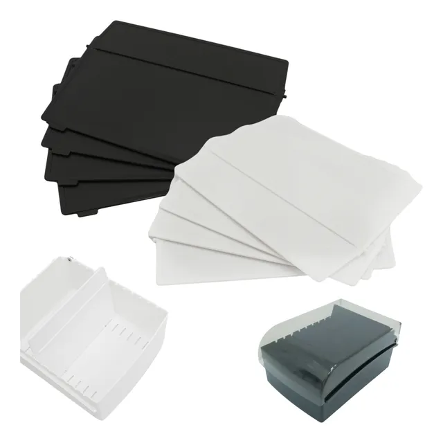 Separador Divisórias Fichário De Mesa 5x8 Médio Maxcril