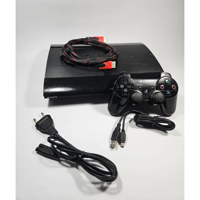 Consola Playstation 3 + Control Original + 22 Juegos + Pkgi Negro