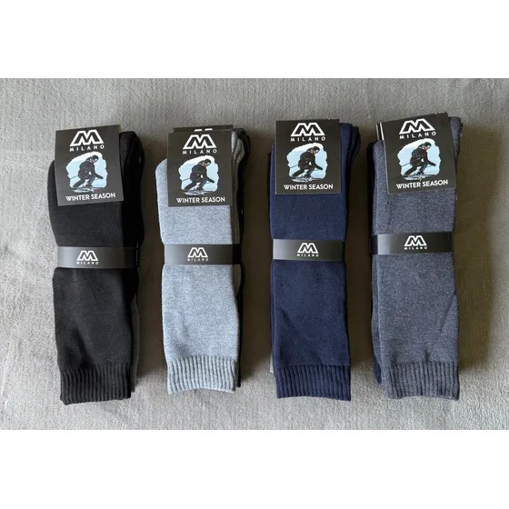 Calcetines Largos Invierno Gruesos Botas Nieve 6 Pares
