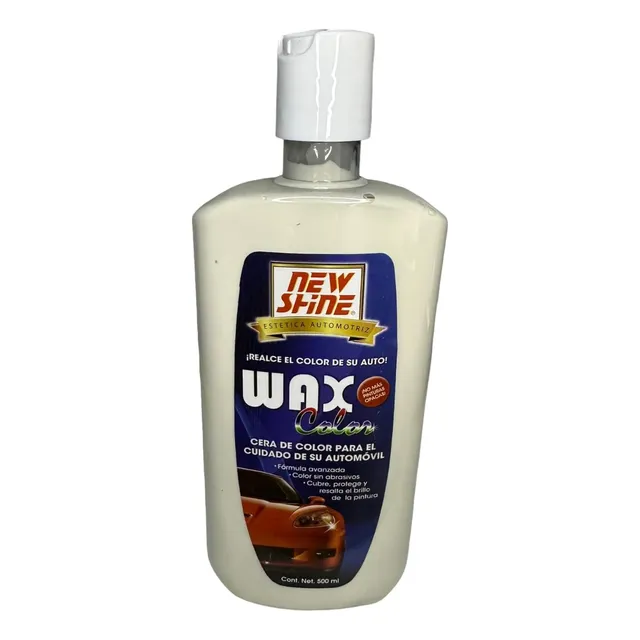 New Shine Cera Wax Color Automovil Camioneta 