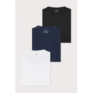 Kit 3 Camisetas Masculinas Regular AlgodĂŁo Polo Wear Sortido Kit 3 Camisetas Masculinas Regular AlgodĂŁo Polo Wear Sortido