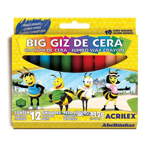 Crayones Colores Jumbo Juego X12un