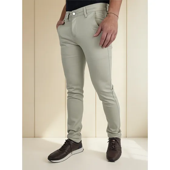 Pantalon Dril Licrado Para Hombre Tela Galleta