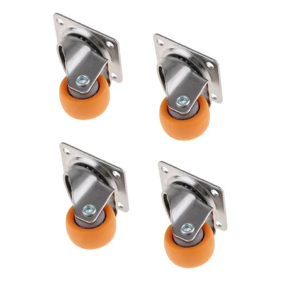 . Roda Giratória De Nylon De 25 Mm Para Móveis De Carrinhos