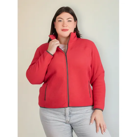 Chamarra Mujer Eco Fleece Fce7597xl Tallas Plus Greenlander