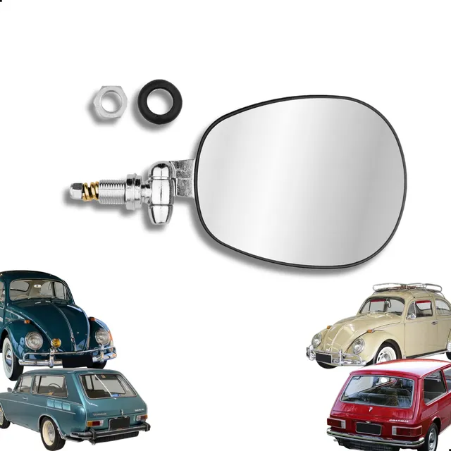 Retrovisor Fusca 69 70 71 72 73 74 75 76 Cromado + Brinde
