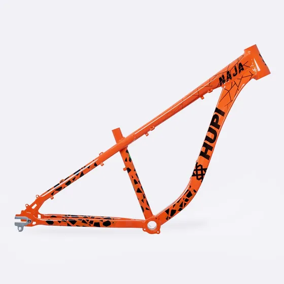 Quadro Hupi Naja V9 2025 laranja tamanho S gancho horizontal