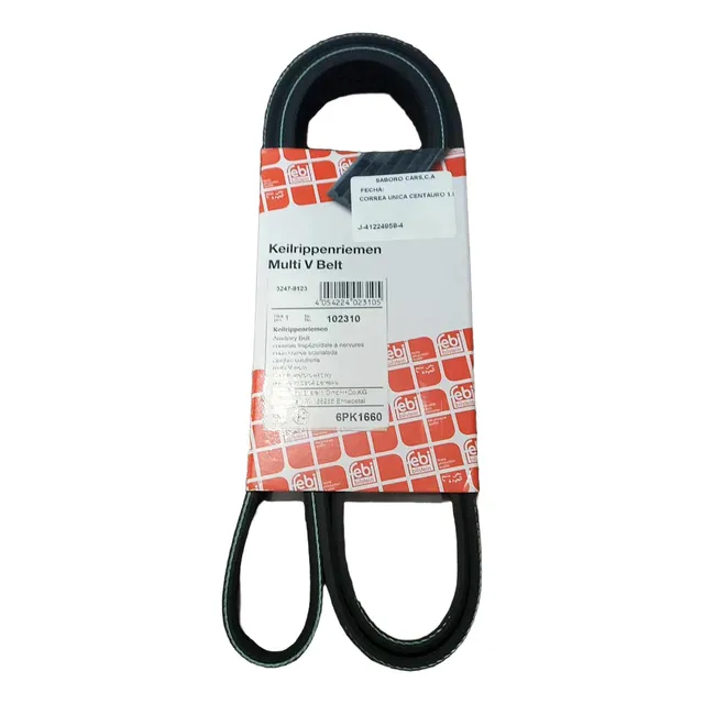 Correa Unica Centauro 1.8 Febi 6pk-1660