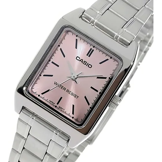 Reloj Casio Quartz Ltpv007 Mujer Acero *watchsalas* Full
