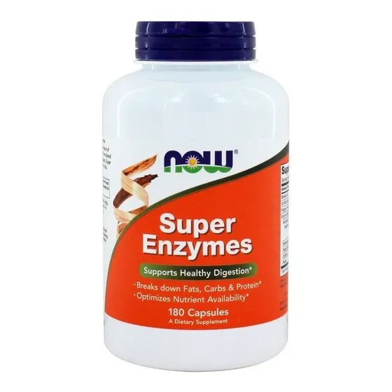 Enzimas superdigestivas 180 cps de Now Foods Health Digestion | Cuotas sin interés
