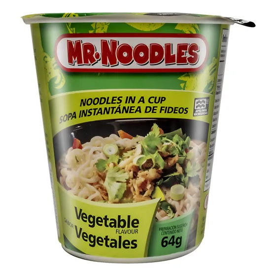 Mr.noodles Sopa Instantánea De Fideos Sabor Vegetales 12 Un