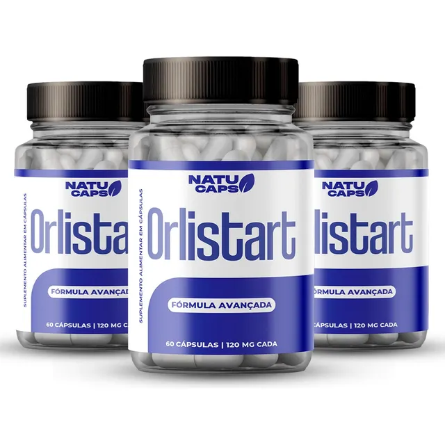 Leve 3 Un Orlistart Blue Original - 180 Cáps - Perca Medidas