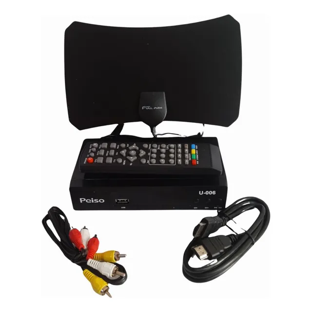 Sintonizador Digital Tdt 1080p Full Hd + Antena Digital Kit