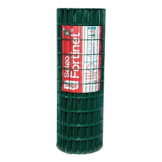 Tela Soldada Fortinet Malha 5x10cm Fio 2,50mm - Rl 25x2m