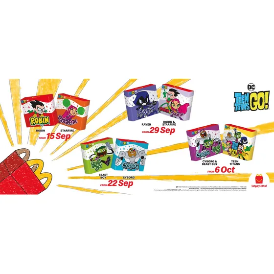 Pósters De Dc Teen Titans Go Mcdonalds Coloring 2021
