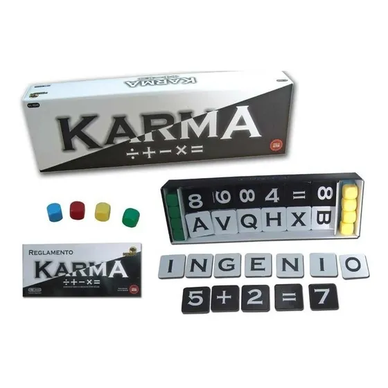 Juego De Mesa Karma Divido Mas O Menos Por Igual Bisonte