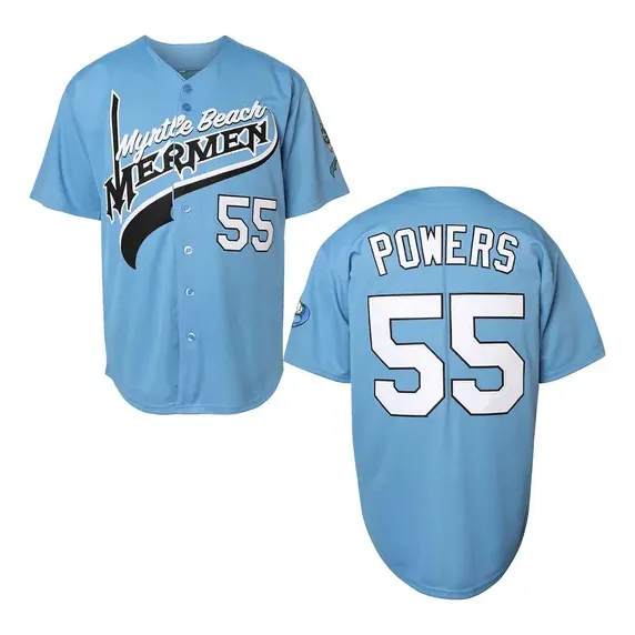 Villa Kenny Powers Baseball Jersey #55 Myrtle Beach Mer...