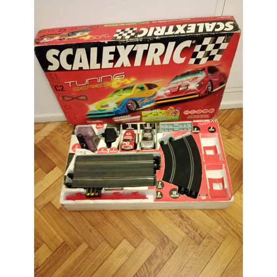 Pista Scalextric  C2  Gt Ferrari / Mercedes  Impecable