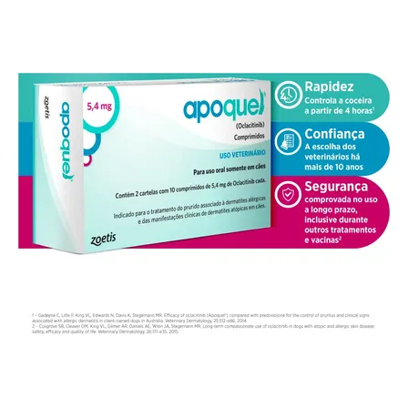 Apoquel 5,4 Mg - Tratamento Para Coceira Em Cães - Zoetis