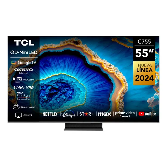 Tcl 55 Qled Mini Led 4k 55c755 Smart Tv