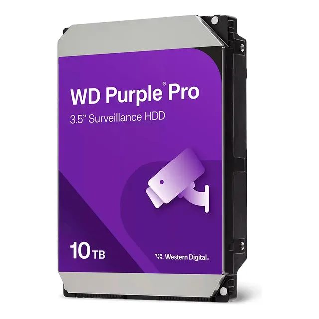 Disco Duro Pc Western Digital 10tb Purple Pro (dvr) Color Gris