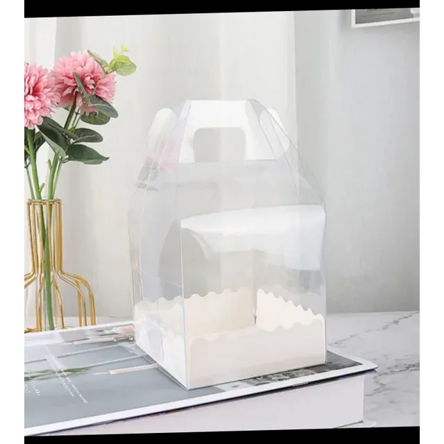 Caja Acetato Cotillon, Recuerdo, Caja Transparente. Pack 6