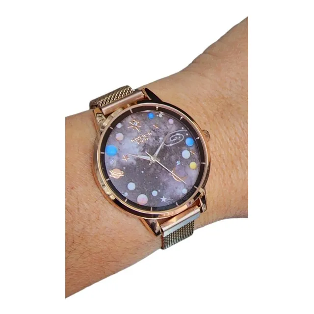 Reloj Knock Out  Mujer Malla Tejida Garantía. Megatime