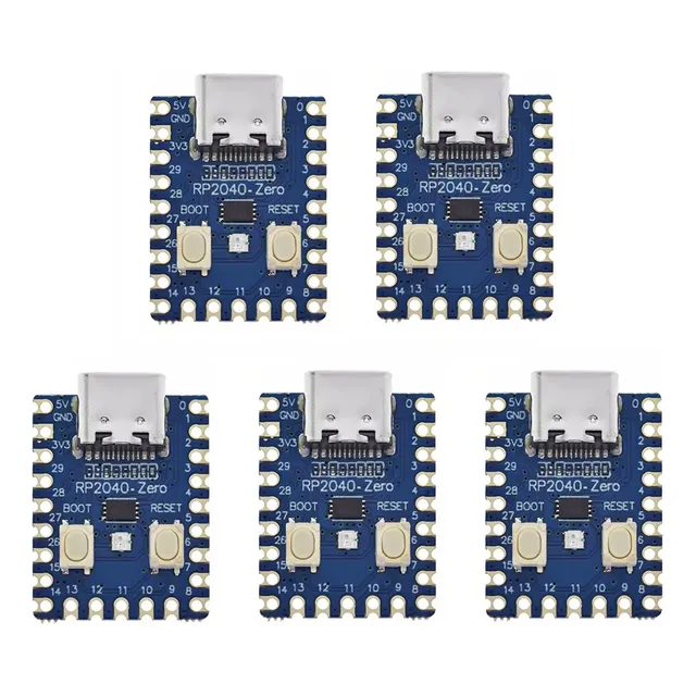 5 Piezas Modulo Rp2040-zero Python Mini Raspberry Pi Mcu
