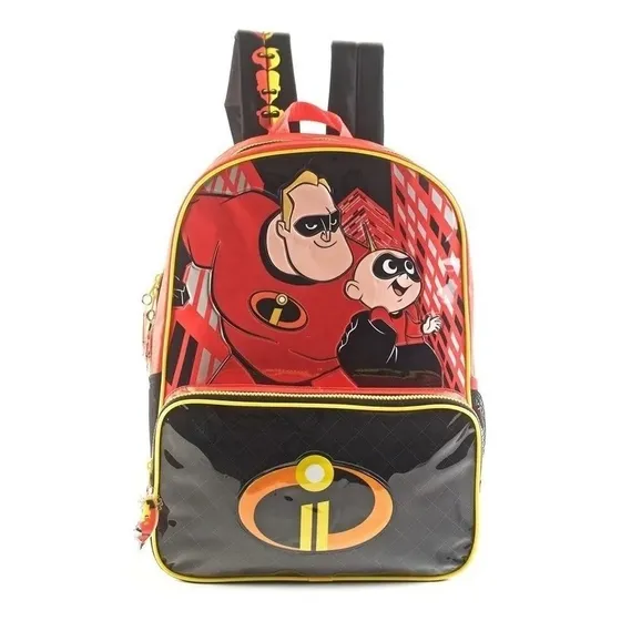 Mochila Infantil Los Increíbles 40cm Bás.tienda Disney 62322 Color Rojo