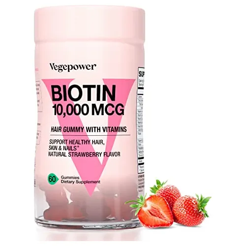 Biotina 10000mcg Crecimiento Del Cabello Gommies N35p1