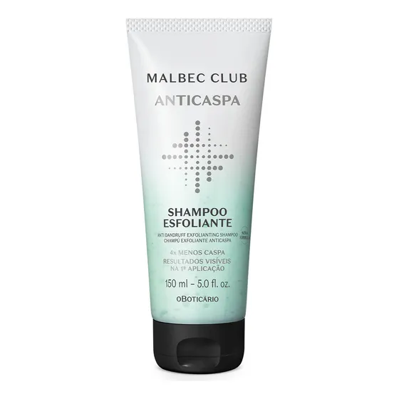 O Boticário Malbec Club Anticaspa Shampoo Esfoliante 150ml
