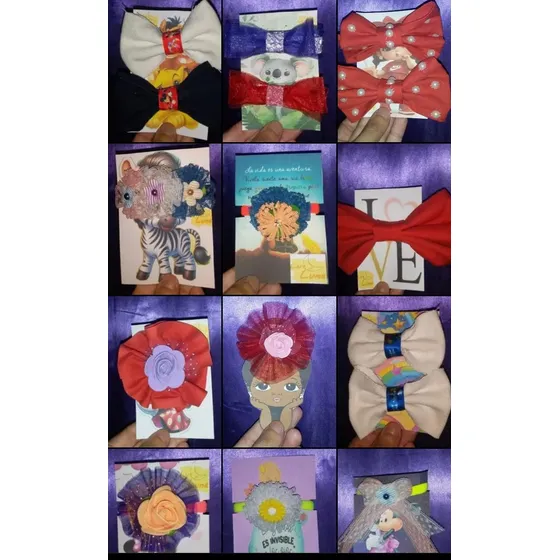 Colitas De Pelo Artesanal Pack Por 4