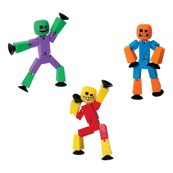 Stikbot Paquete De 3 Figuras Locas Zing - Juguete Creativo