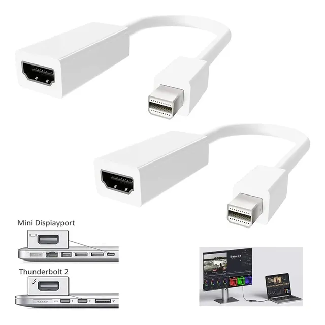 2pzs Cable Adaptador Hdmi Mini Display Port Para Macbook Pro