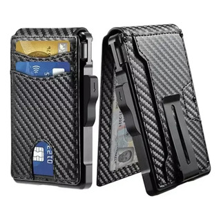 Tarjetero Edc Mini Wallet Rfid Blocker De Fibra De Carbono Tarjetero Edc Mini Wallet Rfid Blocker De Fibra De Carbono