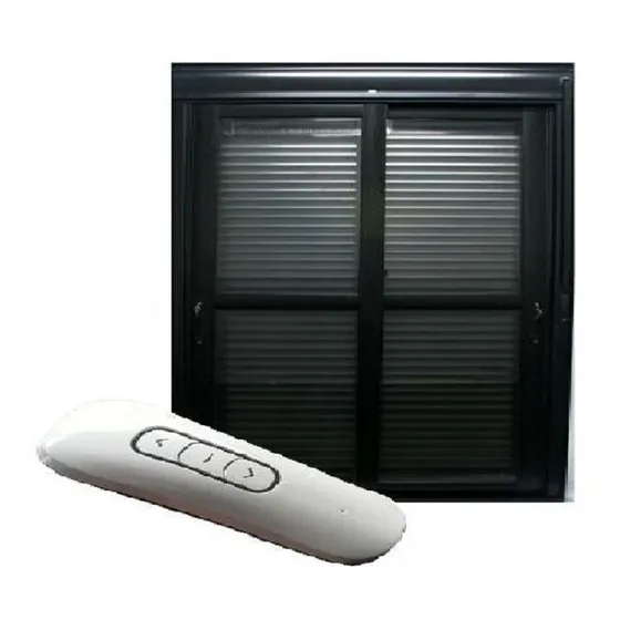 Porta Balcão Persiana Integrada Automática Preta 1,40 X 2,10