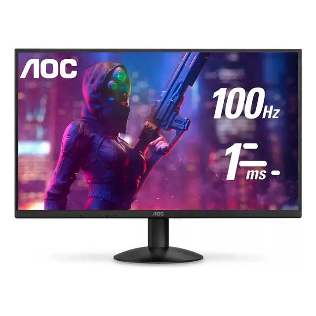 Monitor Gamer Aoc 27 , Ips, Fullhd, 100hz, 1ms, Adaptivesync Cor Preto 110v/220v Monitor Gamer Aoc 27 , Ips, Fullhd, 100hz, 1ms, Adaptivesync Cor Preto 110v/220v