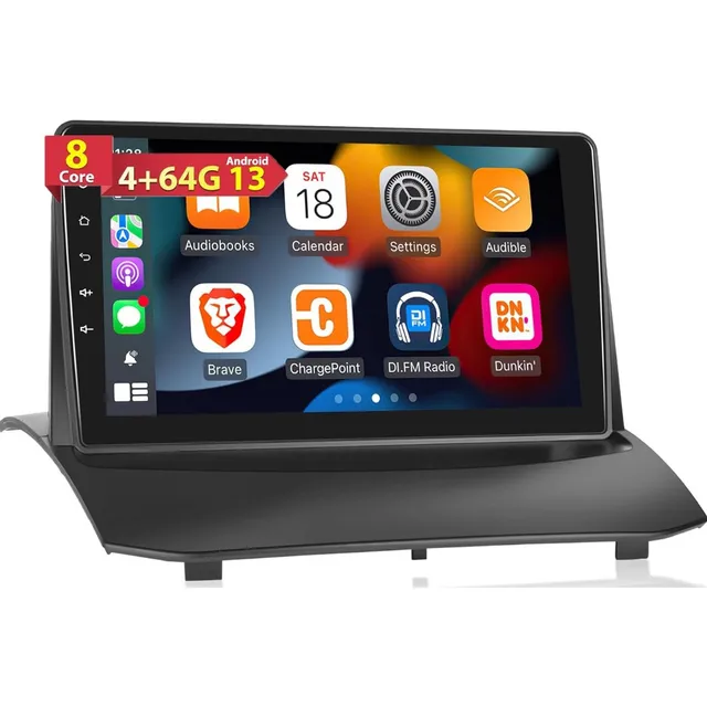 New Radio Android Carplay 4+64 Ford Fiesta + Cámara Uhd