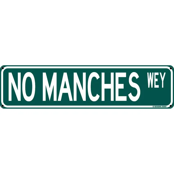 Divertido Humor Mexicano Español 16 X 4  Letrero Calle Para