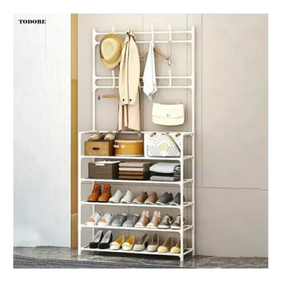 Organizador Multifuncional Zapatera Y Perchero 