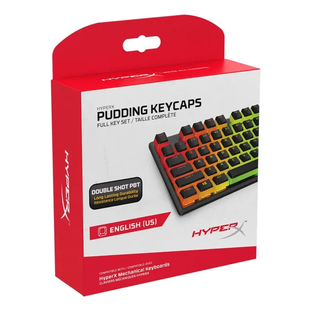 Keycap Set Hyperx Pudding Double Shot Pbt Para Mecánica