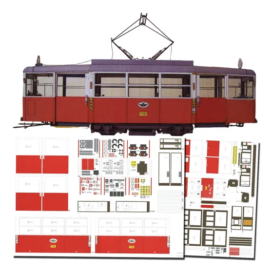 Tranvia Tramwaj Typu N Escala 1.25 Papercraft