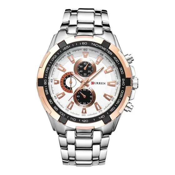 Reloj Para Hombre Curren 8023wtrg Plateado