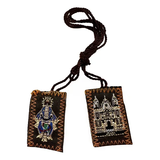 Abalorio Escapulario 2.5x3.5cms Virgen De Juquila , 50 Pzas