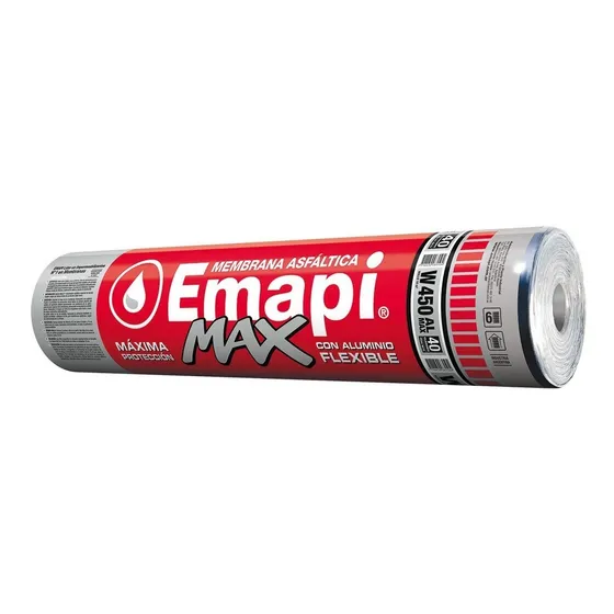 Membrana Asfaltica Aluminio Emapi Max Flexible 35kg W400