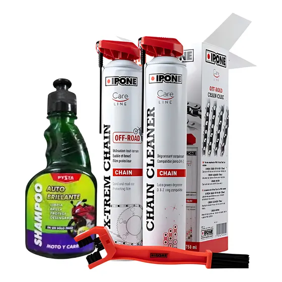 Kit Ipone Limpieza Y Lubricacion Off Road Shampoo