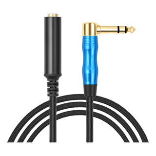 Cable De Audio Estéreo Trs Macho A Hembra En Ángulo Recto De Cable De Audio Estéreo Trs Macho A Hembra En Ángulo Recto De
