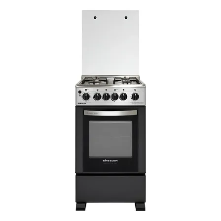 Cocina Gas 4 Quemadores Sindelen Ch-5490ni Negro/acero