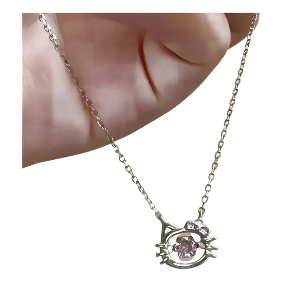 Collar Con Dije De Hello Kitty Bonito