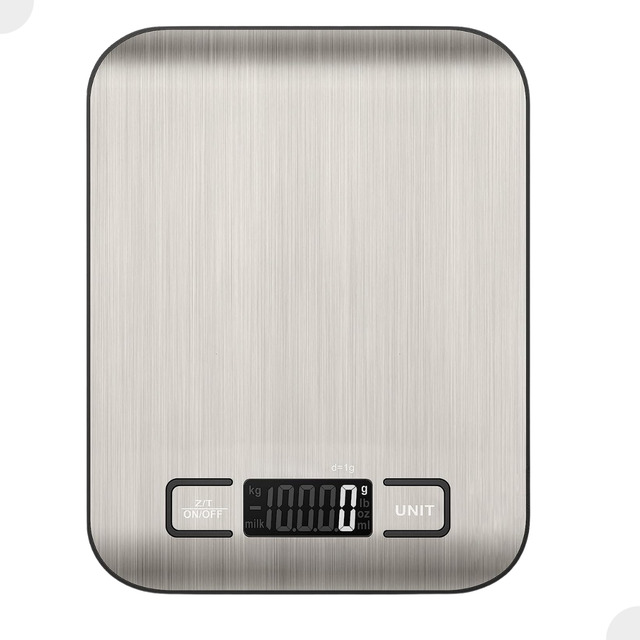 Balança De Cozinha Digital Inox Até 10kg Alimentos Portátil Balança De Cozinha Digital Inox Até 10kg Alimentos Portátil